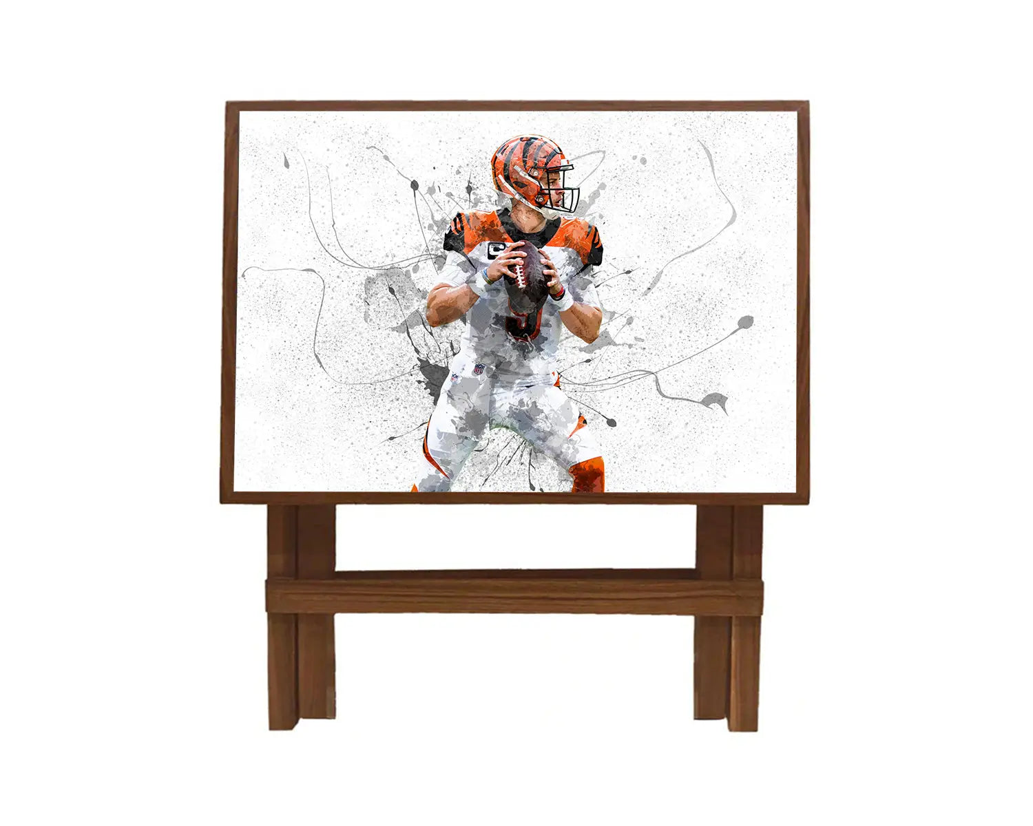 Joe Burrow Splash Effect Coffee and Laptop Table 