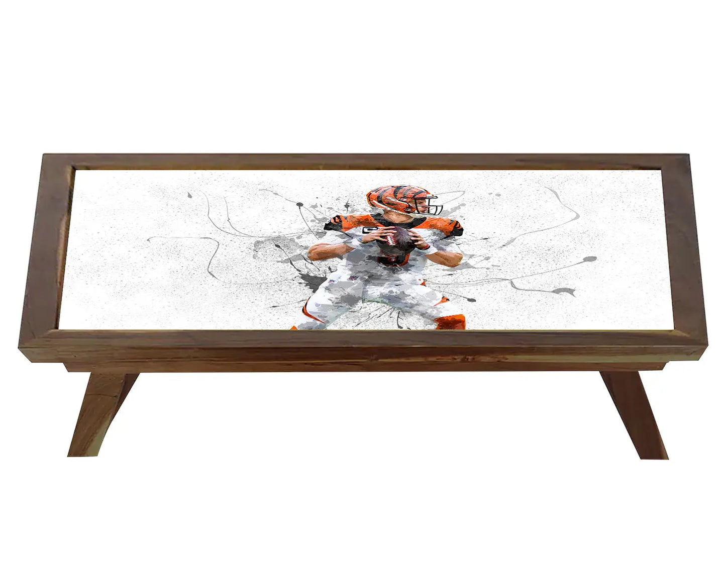 Joe Burrow Splash Effect Coffee and Laptop Table 