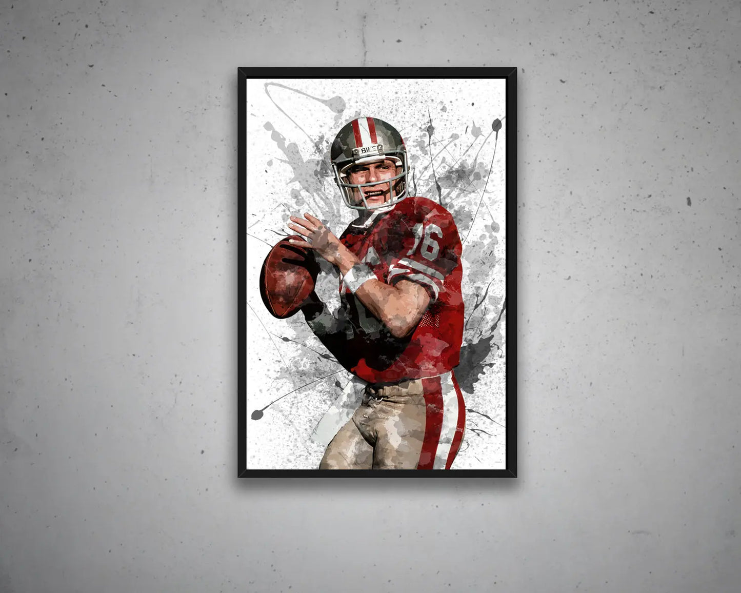Joe Montana Canvas Wall Art 