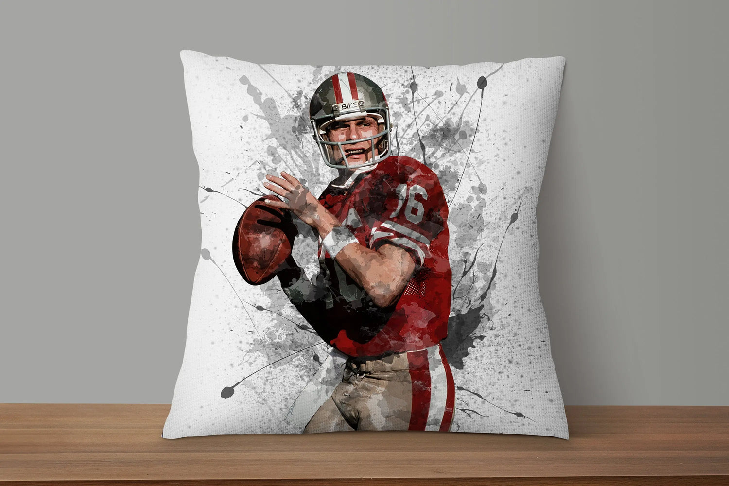 Joe Montana Splash Effect Pillow 