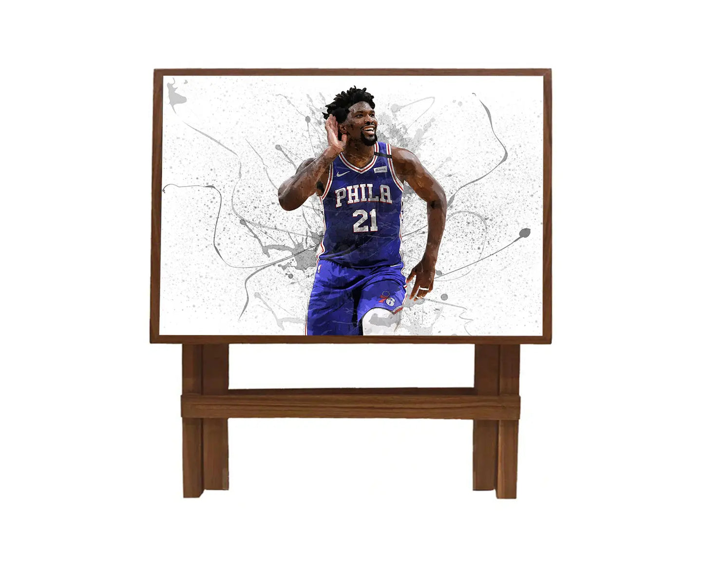 Joel Embiid Splash Effect Coffee and Laptop Table 