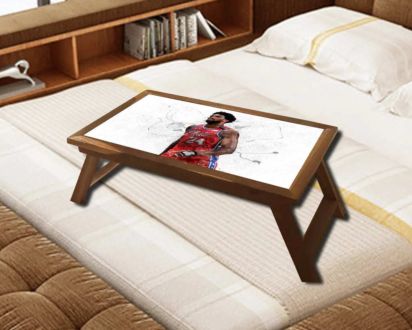 Joel Embiid Splash Effect Coffee and Laptop Table 