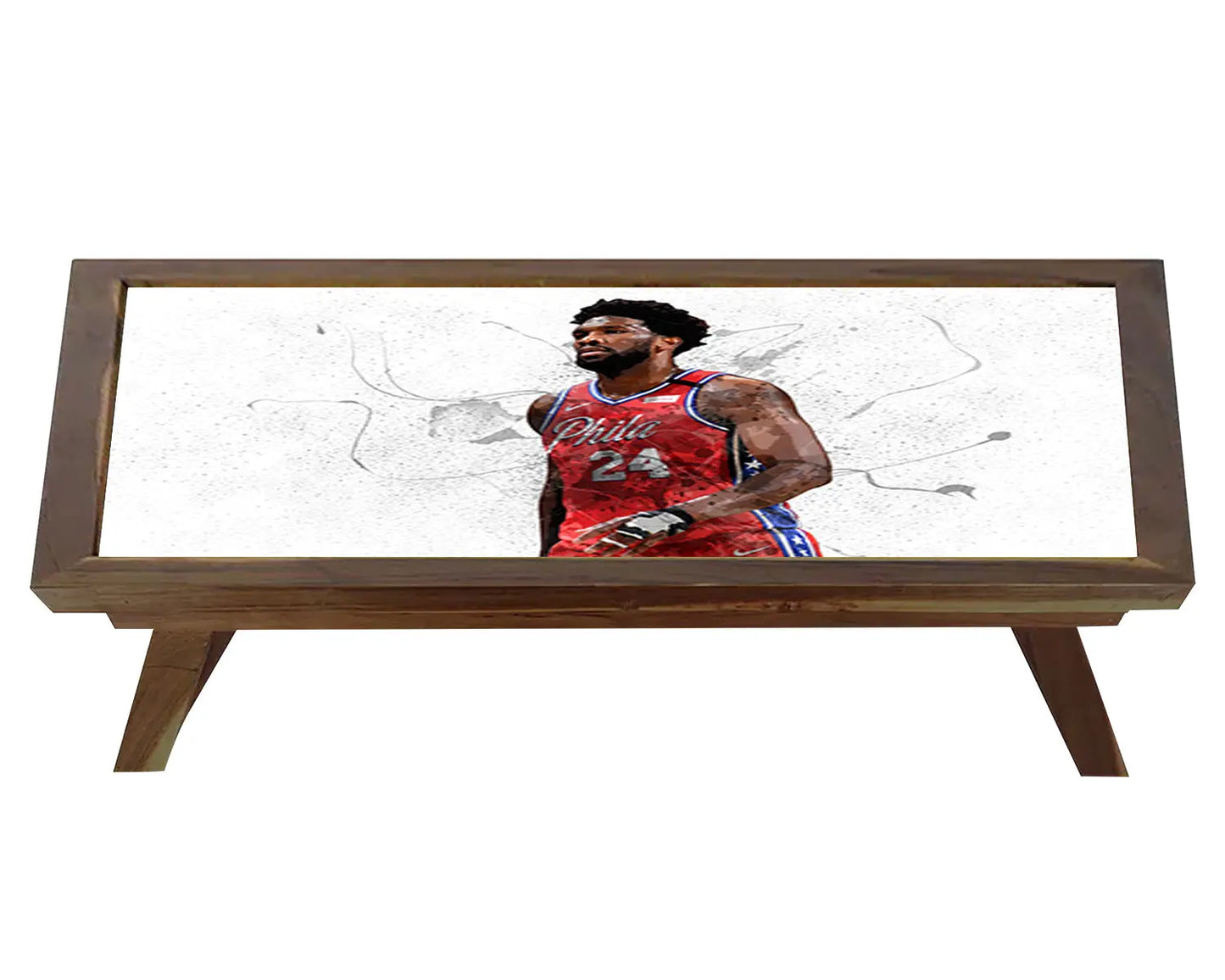 Joel Embiid Splash Effect Coffee and Laptop Table 