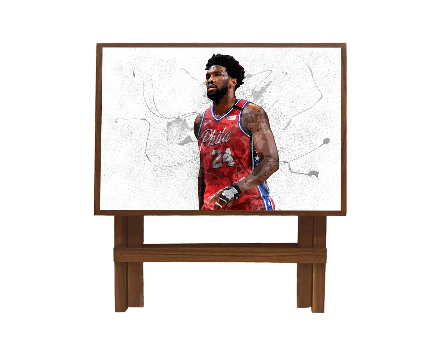 Joel Embiid Splash Effect Coffee and Laptop Table 