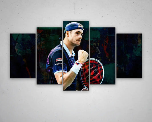 John Isner Multicolour Wall Art 