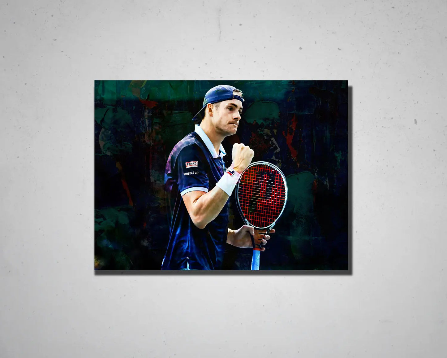 John Isner Multicolour Wall Art 