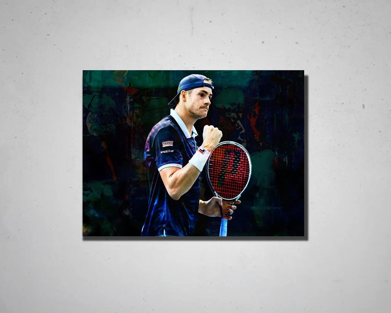 John Isner Multicolour Wall Art 