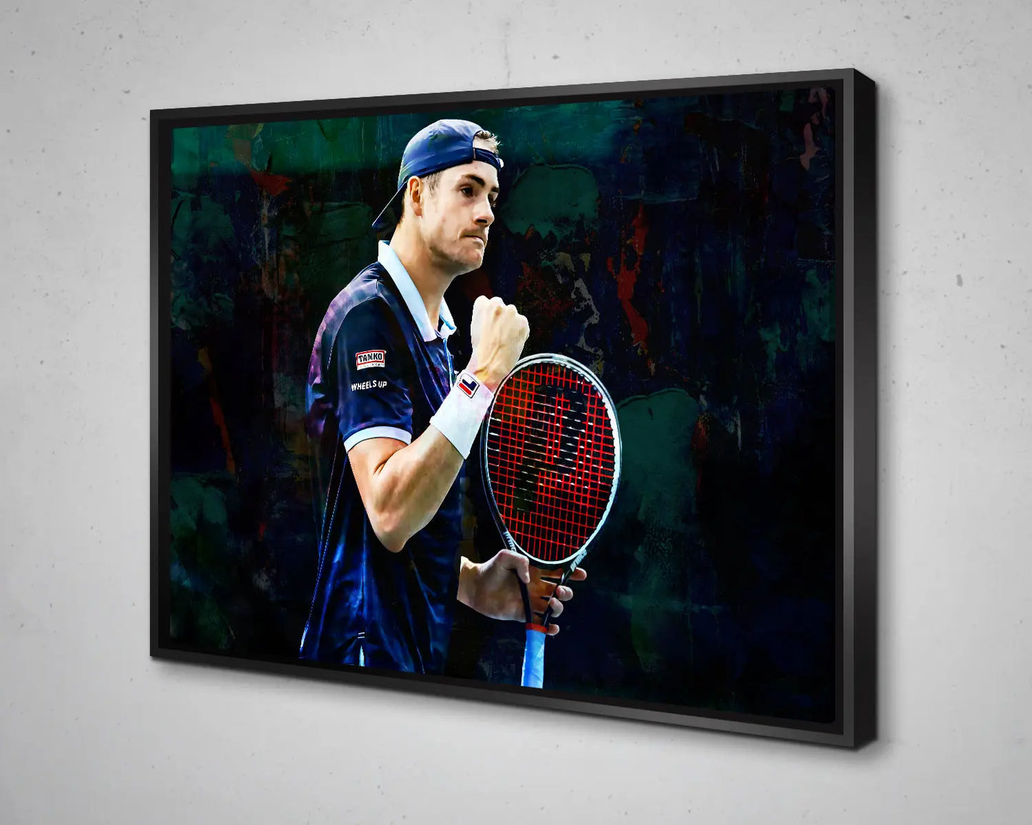 John Isner Multicolour Wall Art 