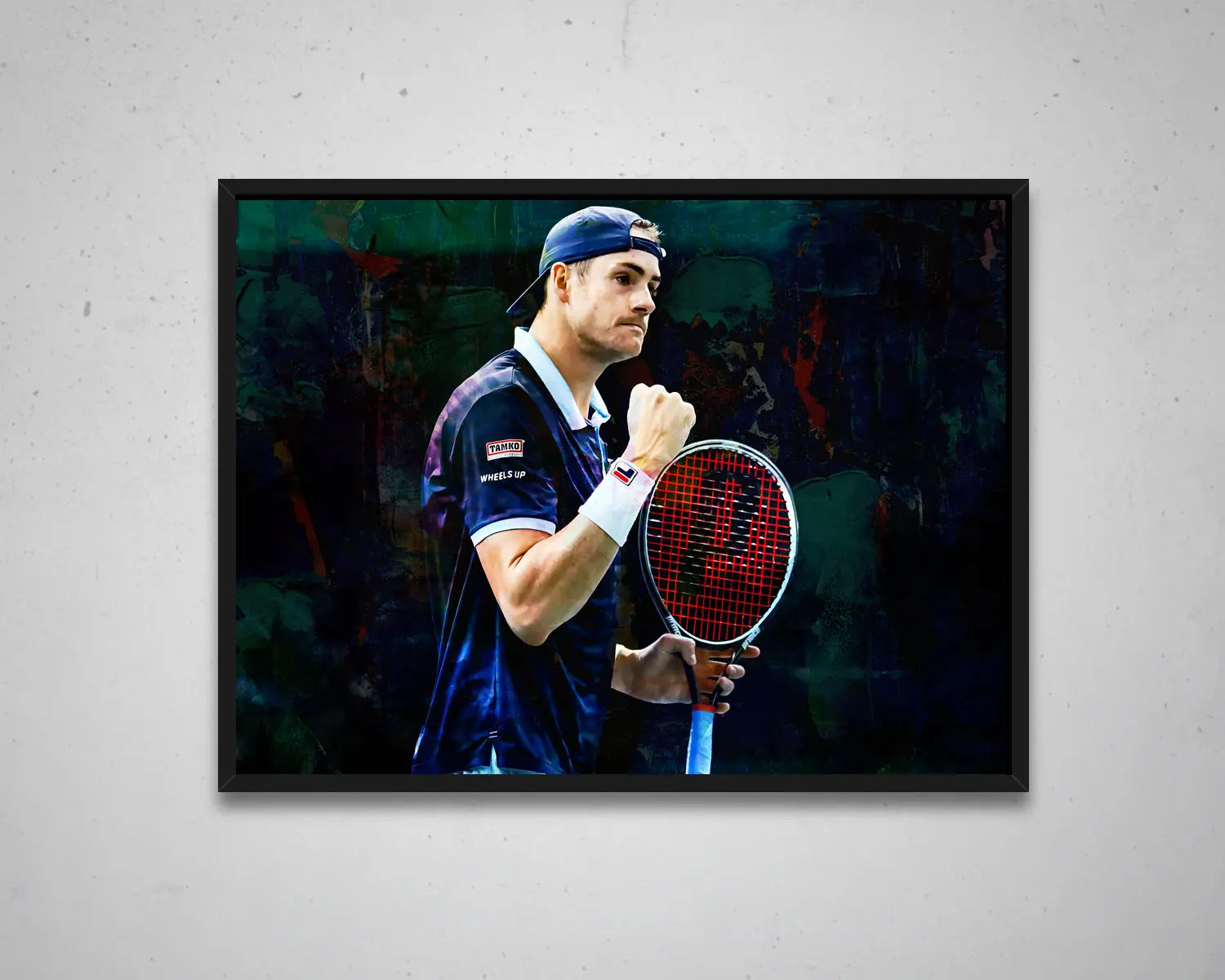 John Isner Multicolour Wall Art 