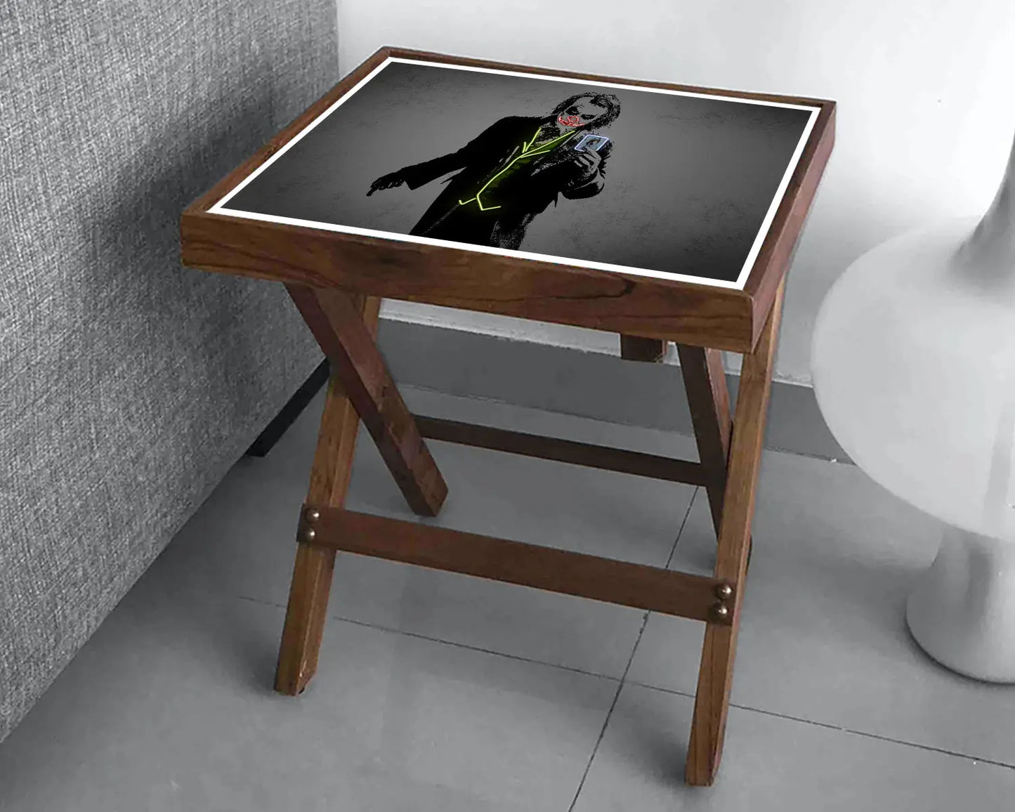 Joker Neon Effect Coffee and Laptop Table 