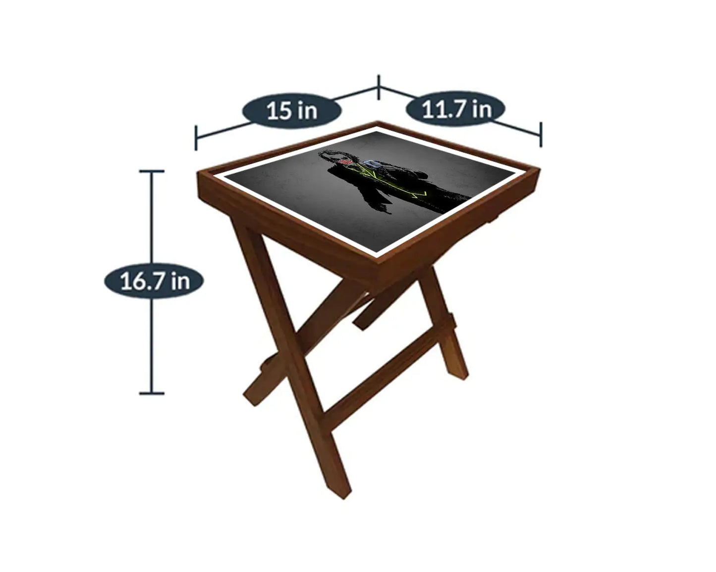 Joker Neon Effect Coffee and Laptop Table 
