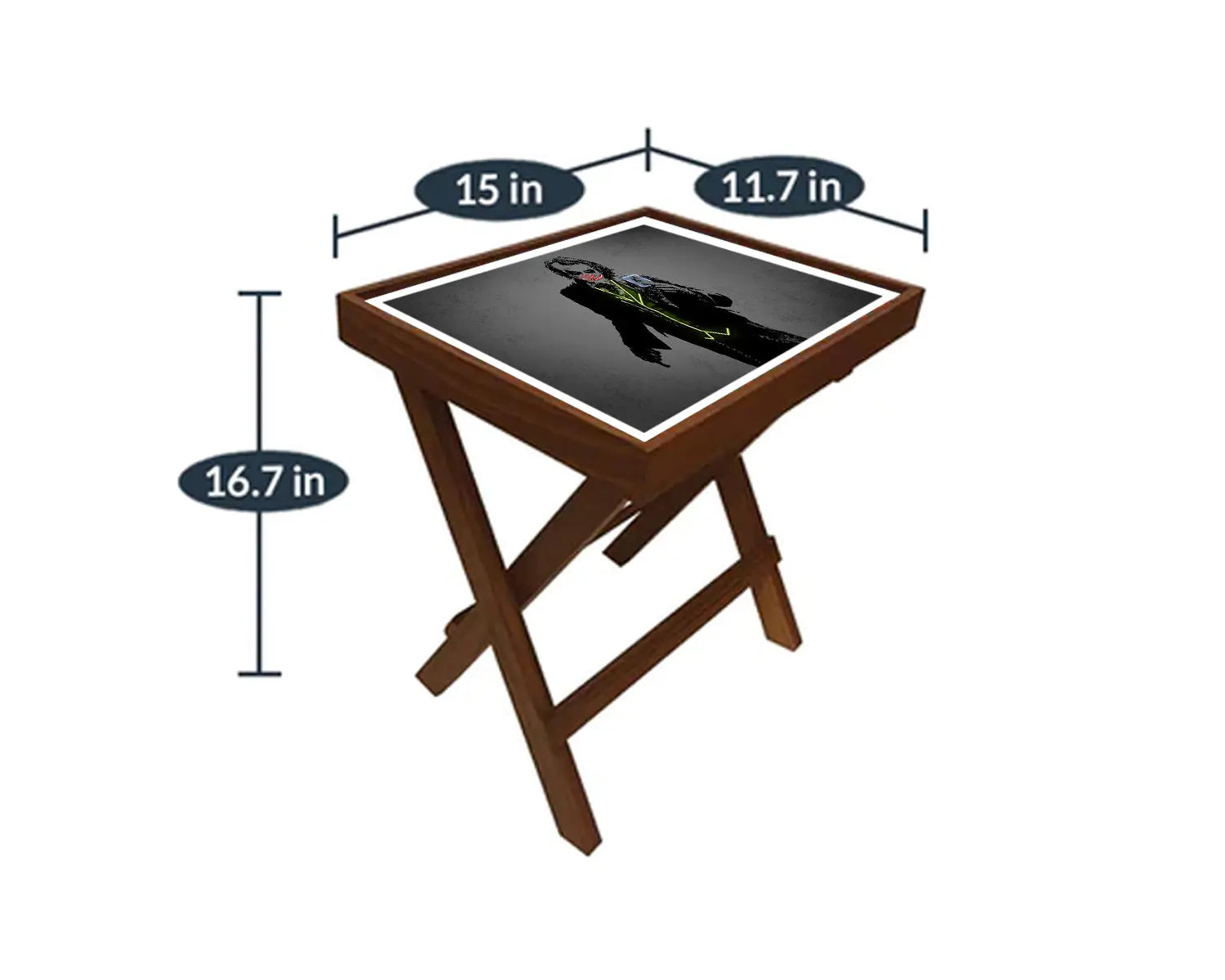 Joker Neon Effect Coffee and Laptop Table 