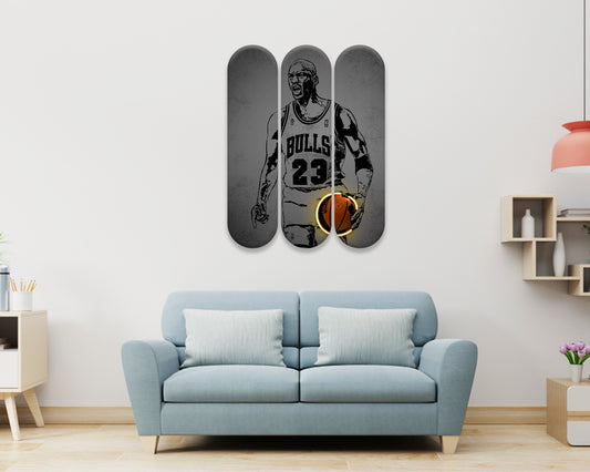 Michael Jordan Acrylic Skateboard Wall Art 