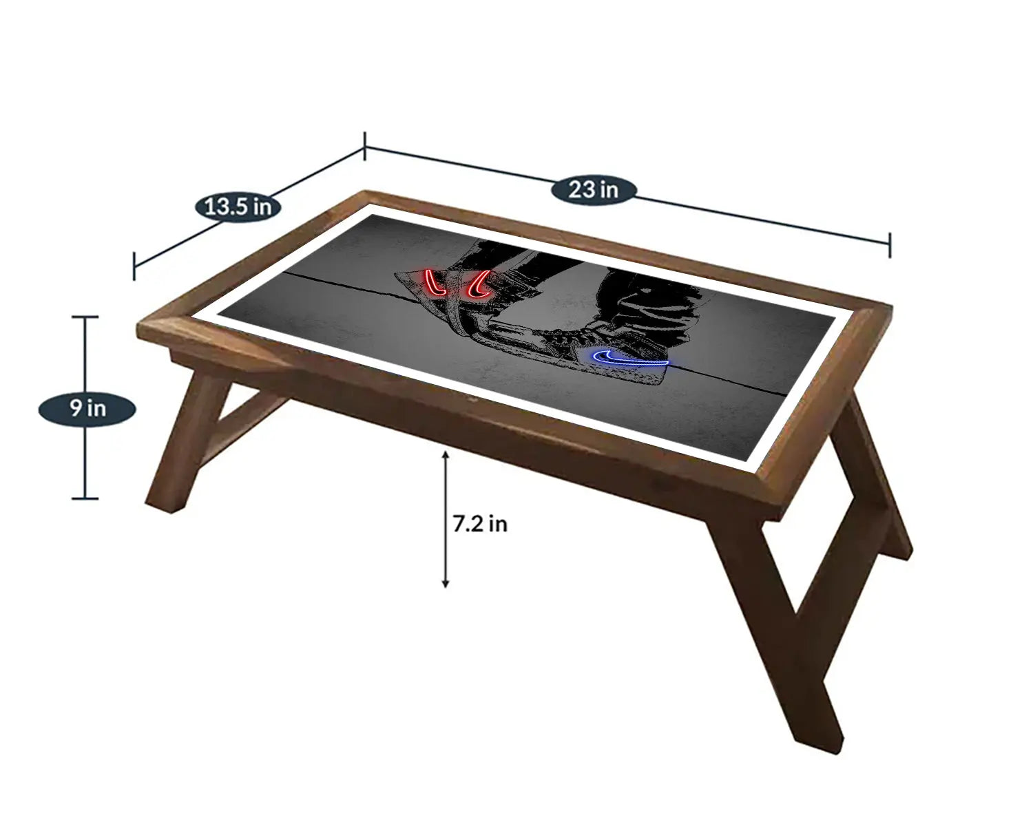 Jordan Shoes Neon Effect Coffee and Laptop Table 