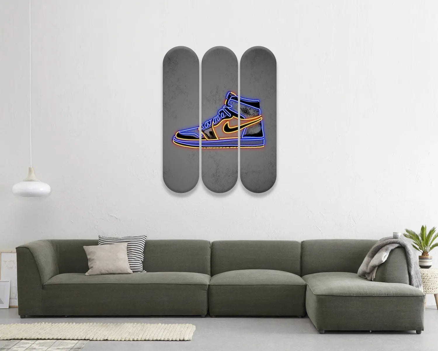 Jordan Sneakars Acrylic Skateboard Wall Art 