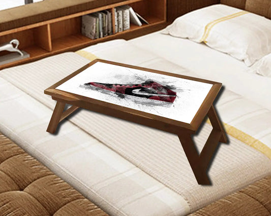 Jordan Sneakers Splash Effect Coffee and Laptop Table