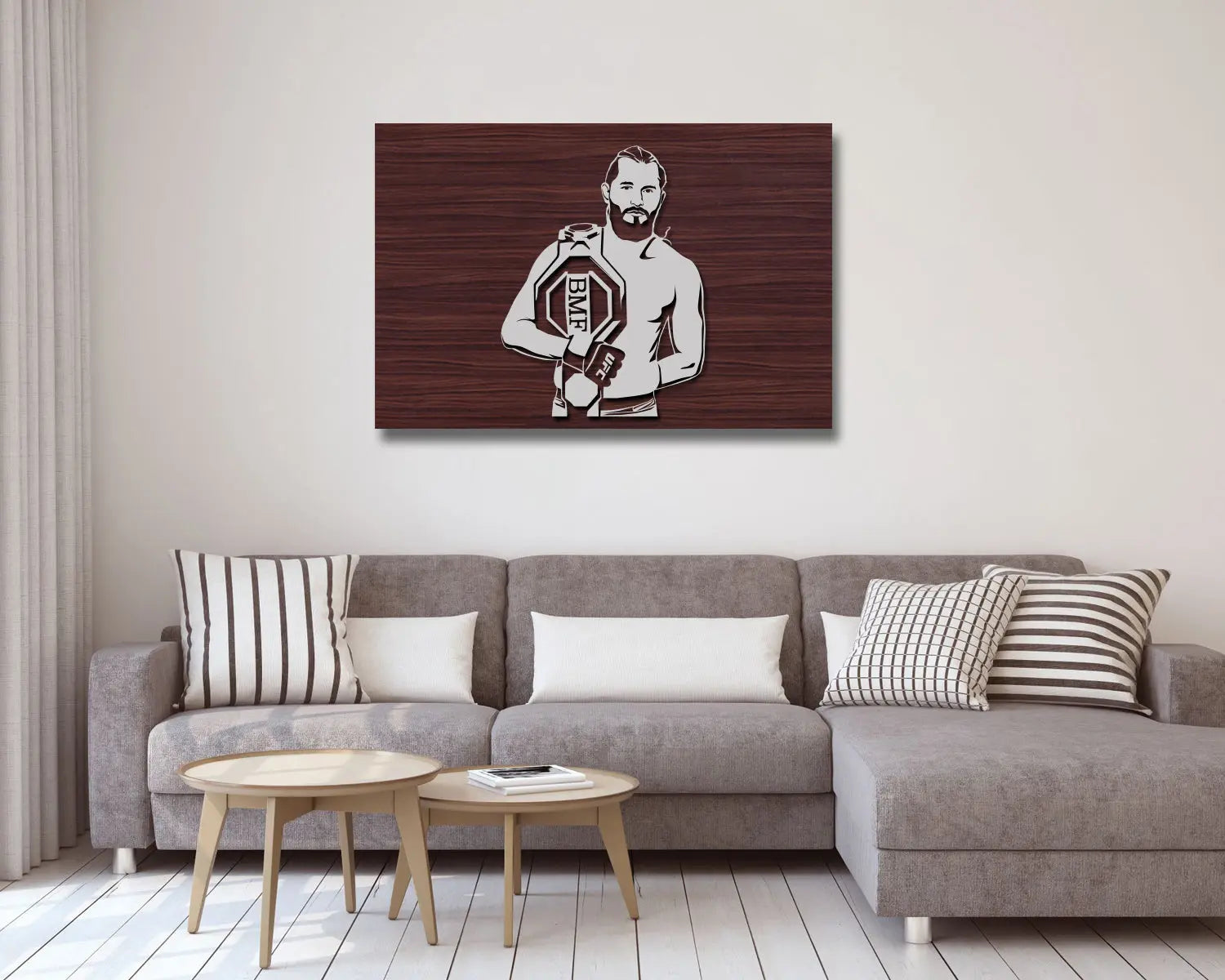 Jorge Masvidal LED Wooden Decal 
