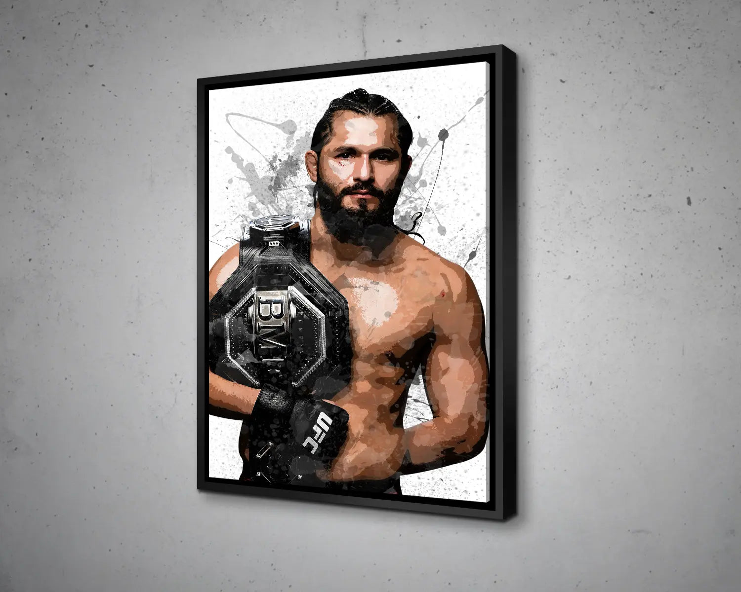 Jorge Masvidal Splash Effect Canvas Art 