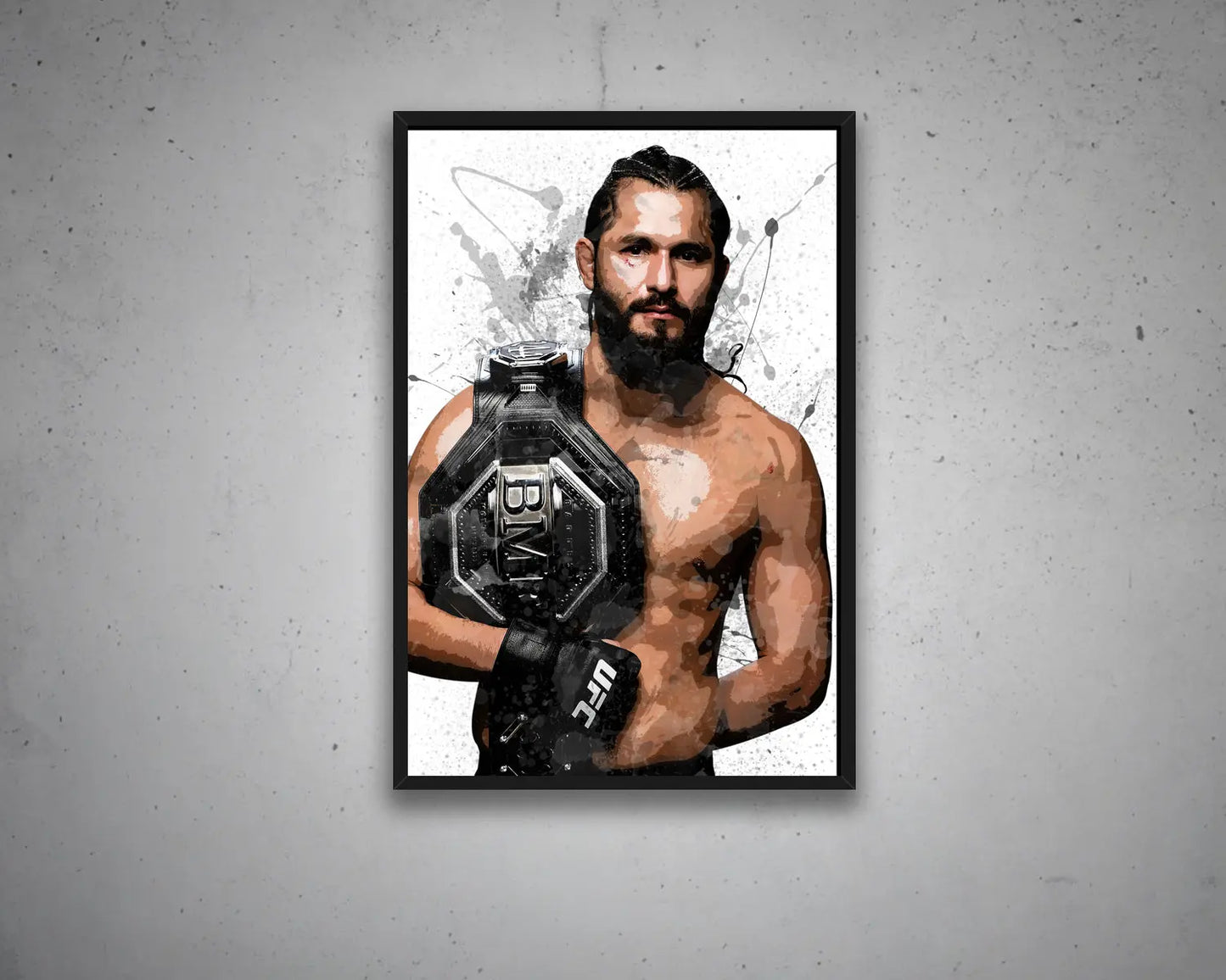 Jorge Masvidal Splash Effect Canvas Art 