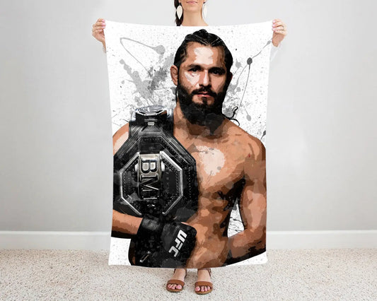 Jorge Masvidal Splash Effect Fleece Blanket