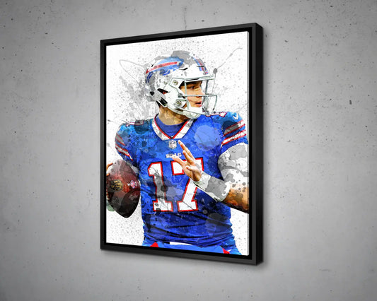 Josh Allen Buffalo Bills Canvas Wall Art 