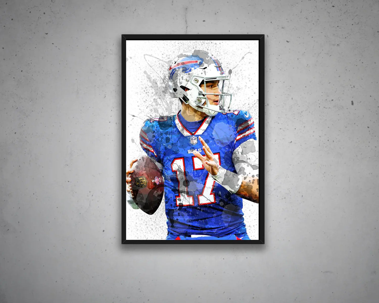 Josh Allen Buffalo Bills Canvas Wall Art 