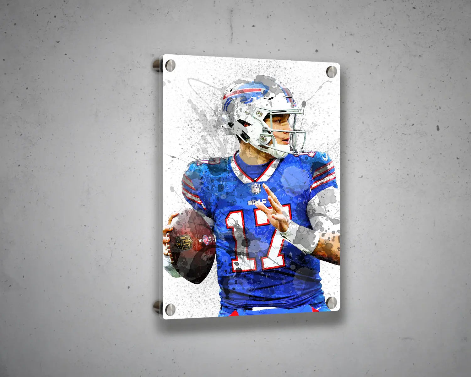 Josh Allen Buffalo Bills Canvas Wall Art 