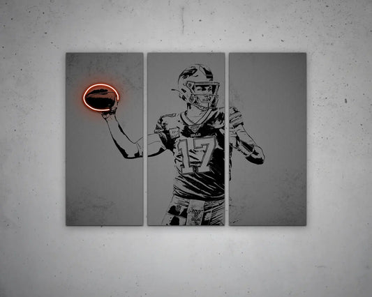 Josh Allen Sneakars Canvas Wall Art 