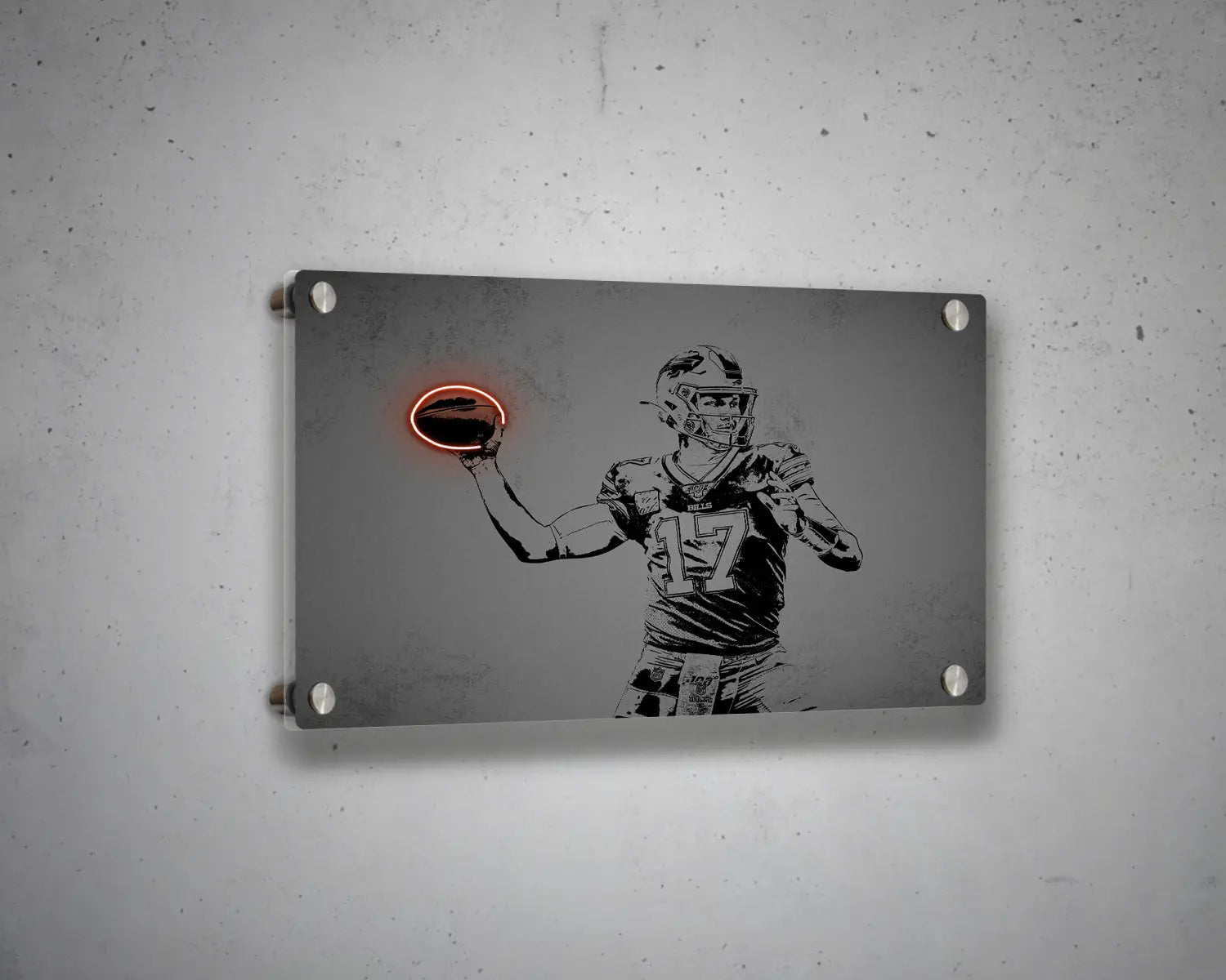 Josh Allen Sneakars Canvas Wall Art 