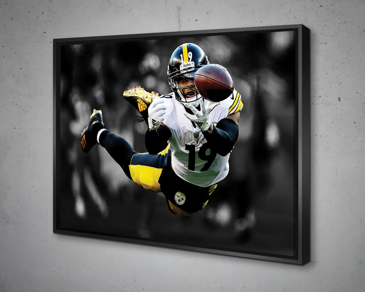 JuJu Smith-Schuster Black & White Canvas Art 