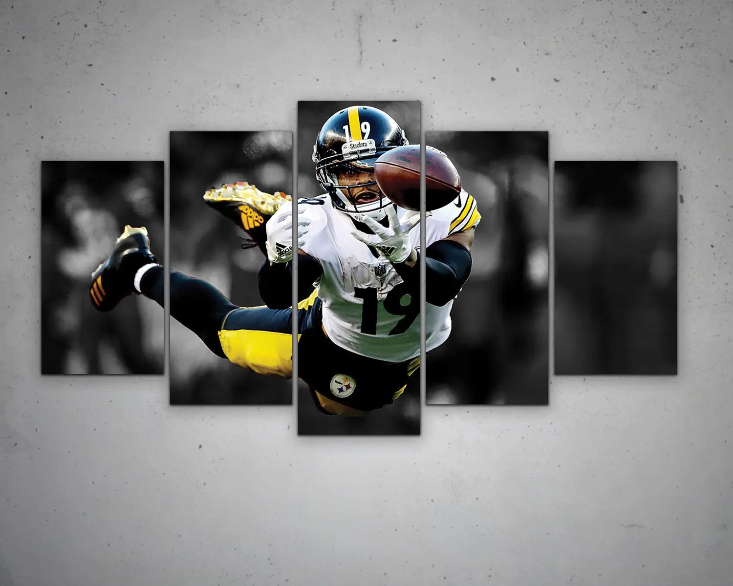 JuJu Smith-Schuster Black & White Canvas Art 
