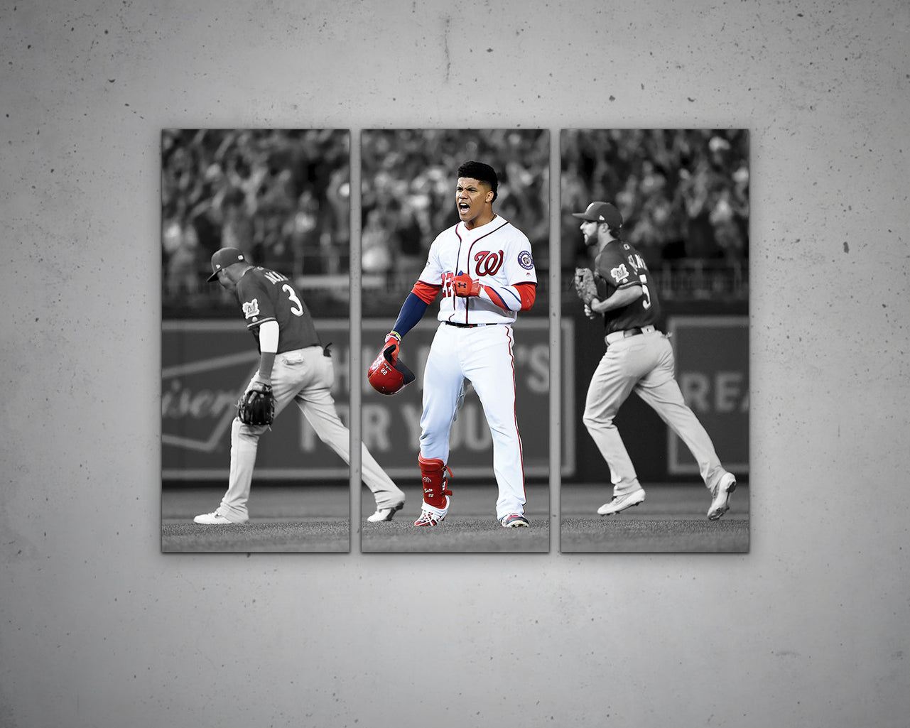 Juan Soto Black & White Canvas Art