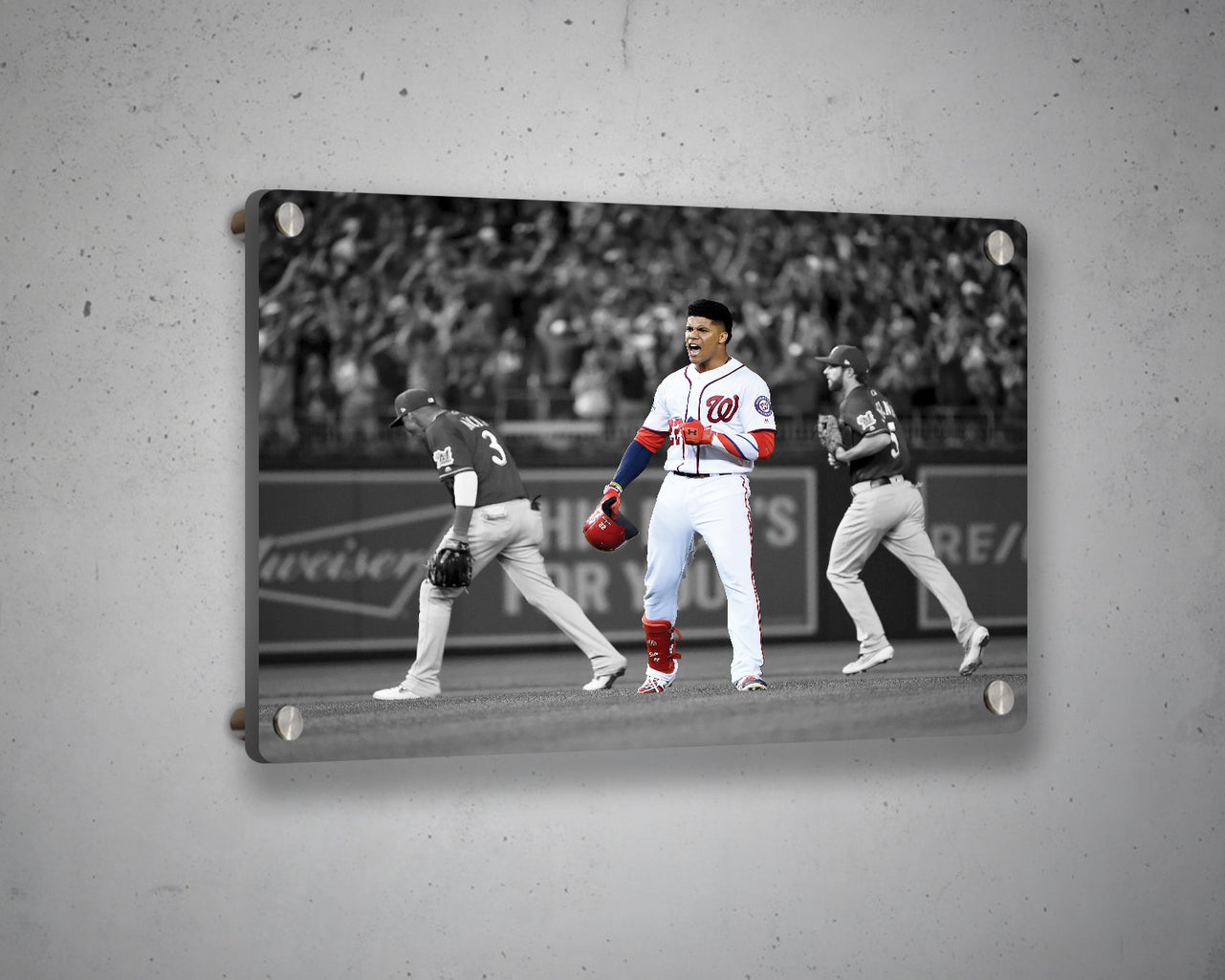 Juan Soto Black & White Canvas Art