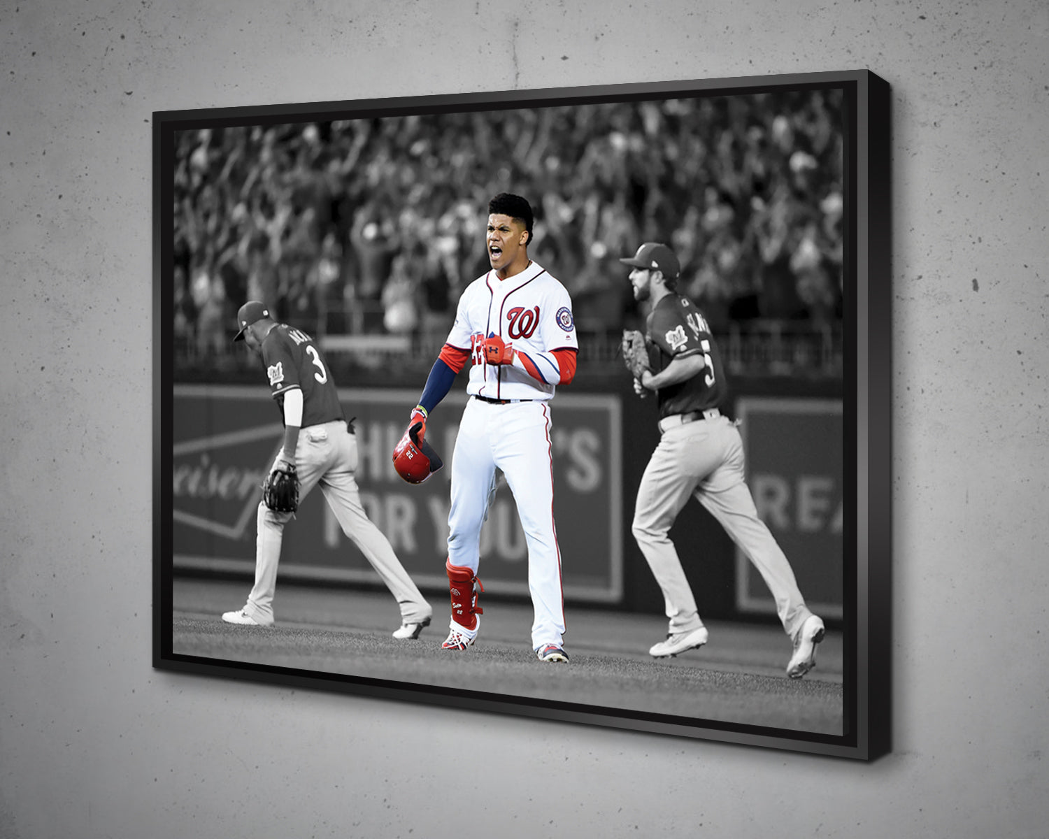 Juan Soto Black & White Canvas Art 