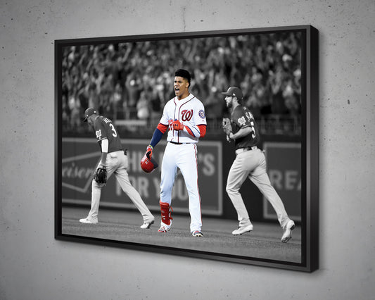 Juan Soto Black & White Canvas Art