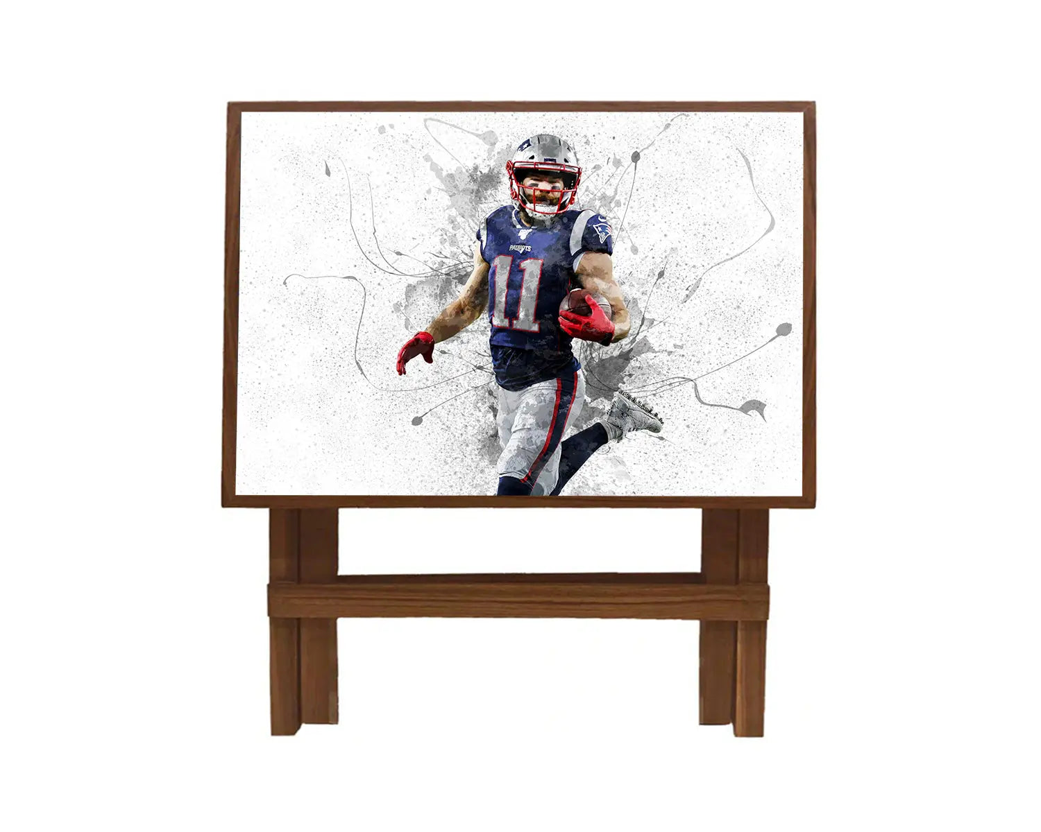 Julian Edelman Splash Effect Coffee and Laptop Table 
