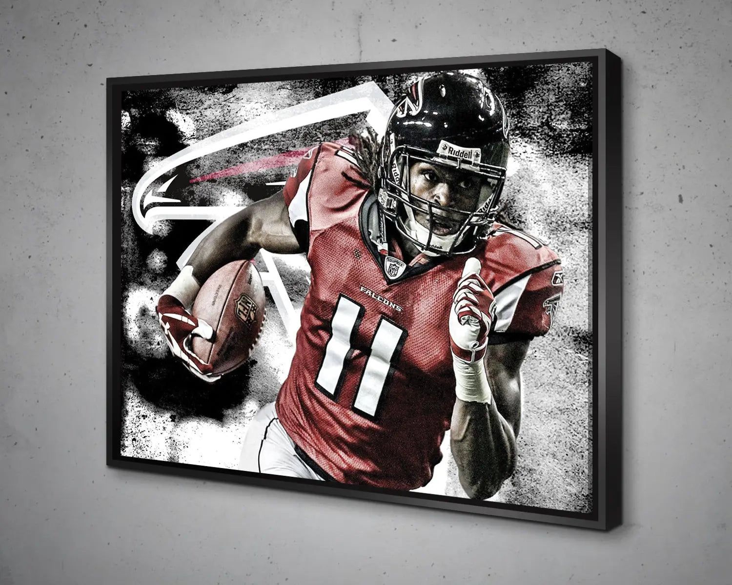 Julio Jones Black & White Canvas Art 