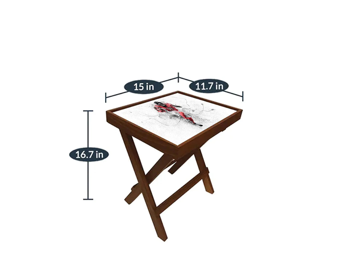 Julio Jones Splash Effect Coffee and Laptop Table 