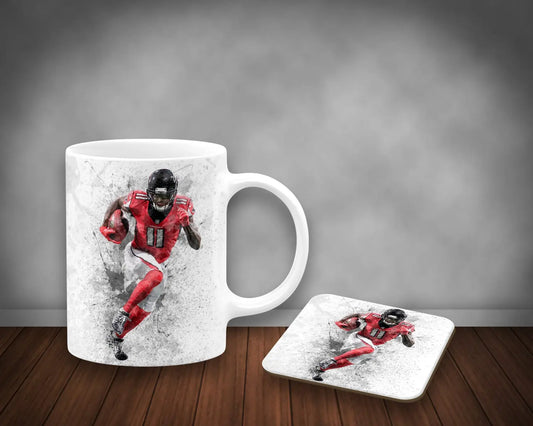Julio Jones Splash Effect Mug and Coaster