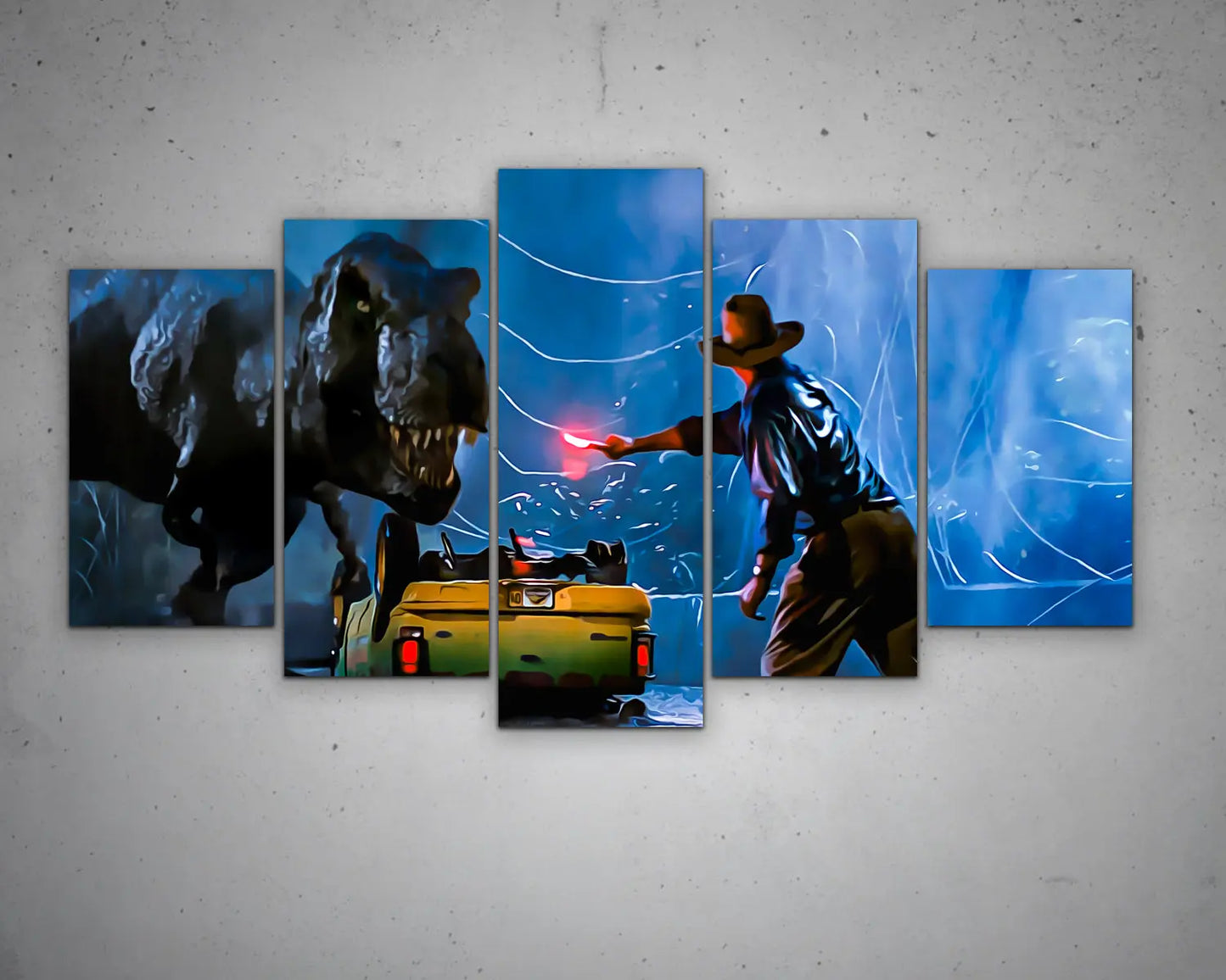 Jurassic Park Multicolour Wall Art 