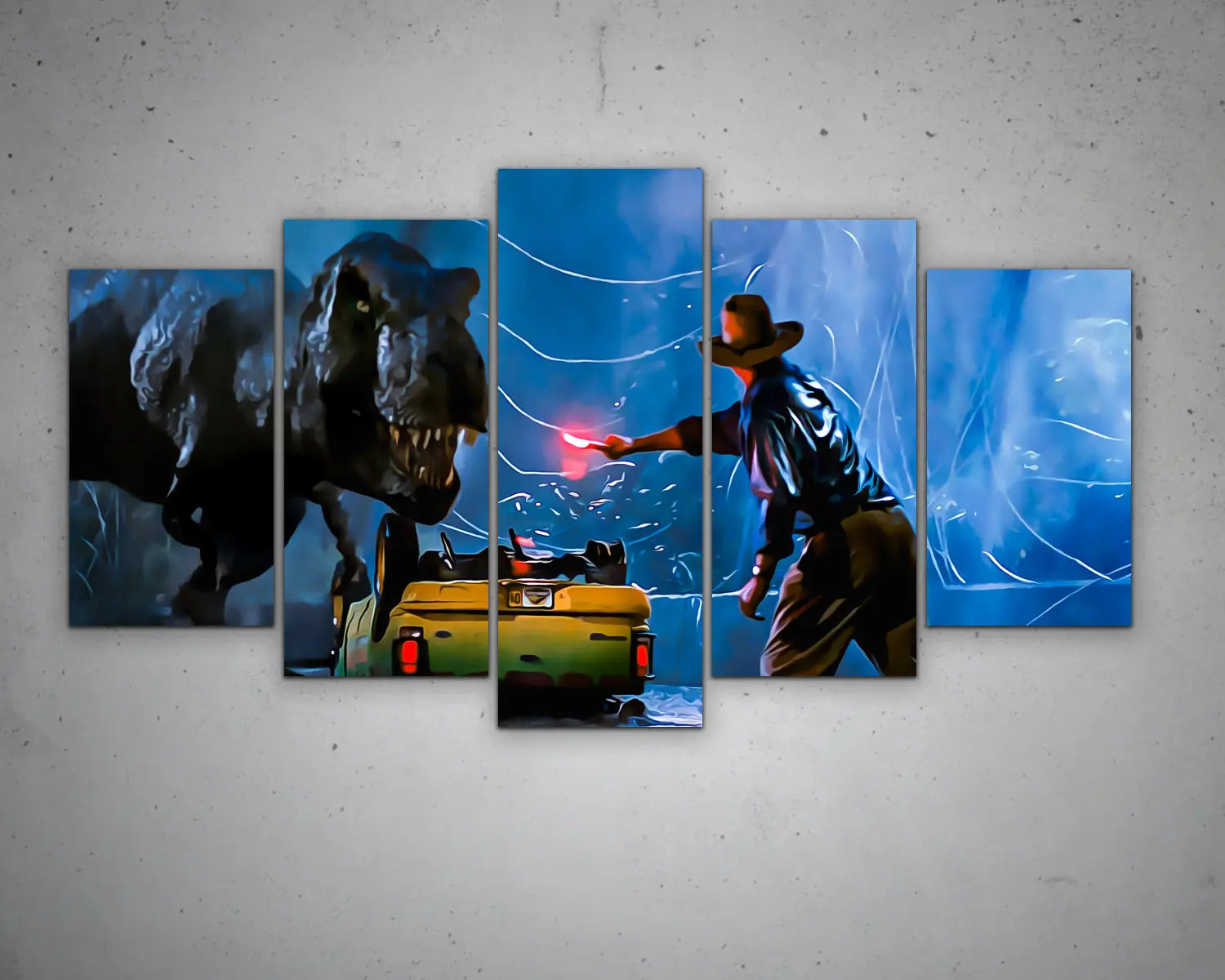 Jurassic Park Multicolour Wall Art 