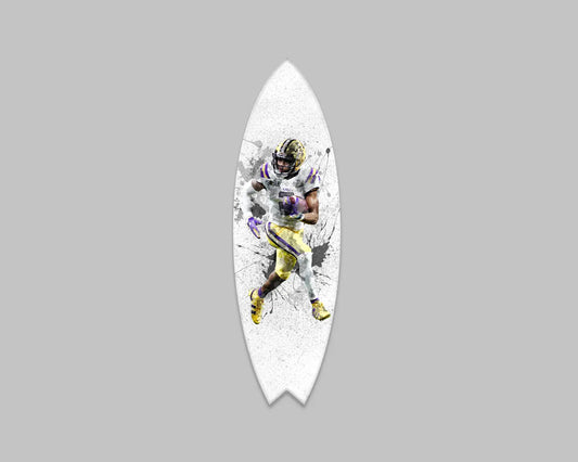 Justin Jefferson Acrylic Surfboard Wall Art 