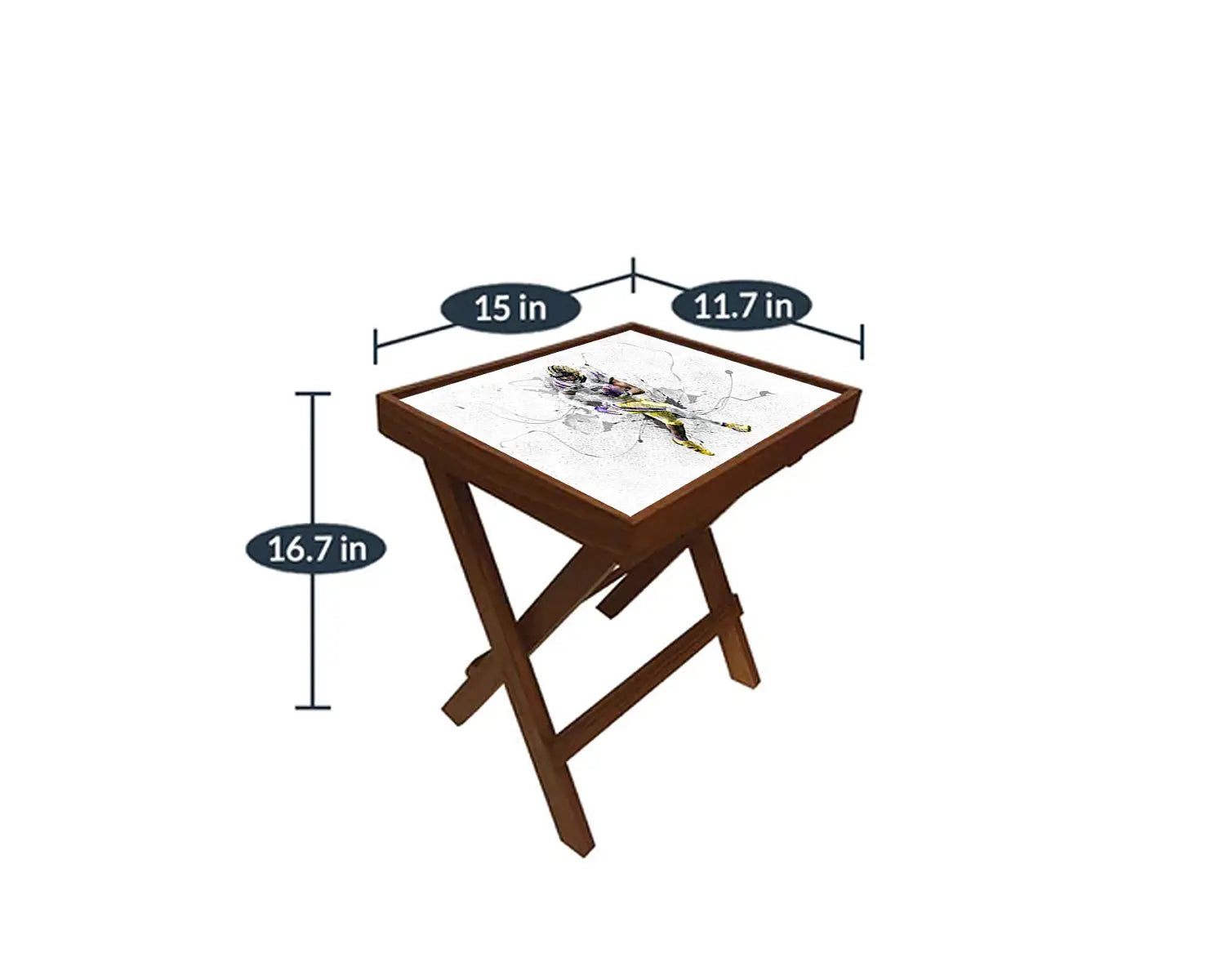 Justin Jefferson Splash Effect Coffee and Laptop Table 