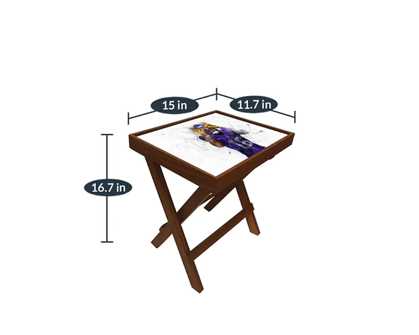 Justin Jefferson Splash Effect Coffee and Laptop Table 