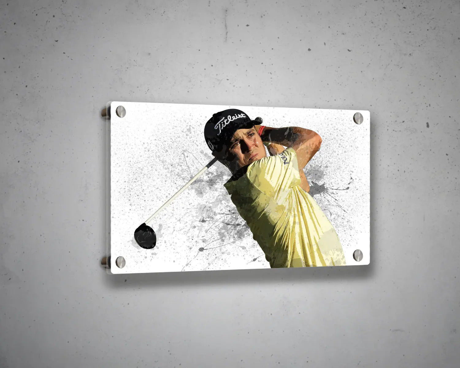 Justin Thomas Splash Effect Canvas Art 