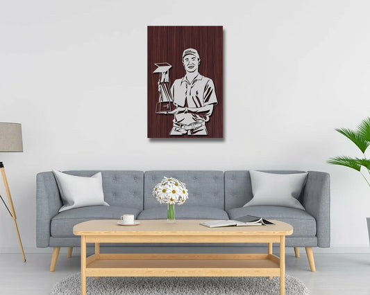 Justin Thomas LED Wooden Decal