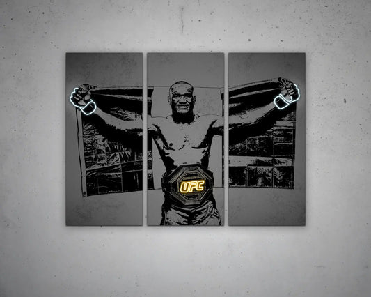 Kamaru Usman Canvas Wall Art 