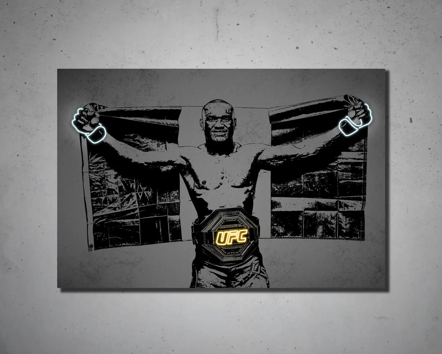 Kamaru Usman Canvas Wall Art 