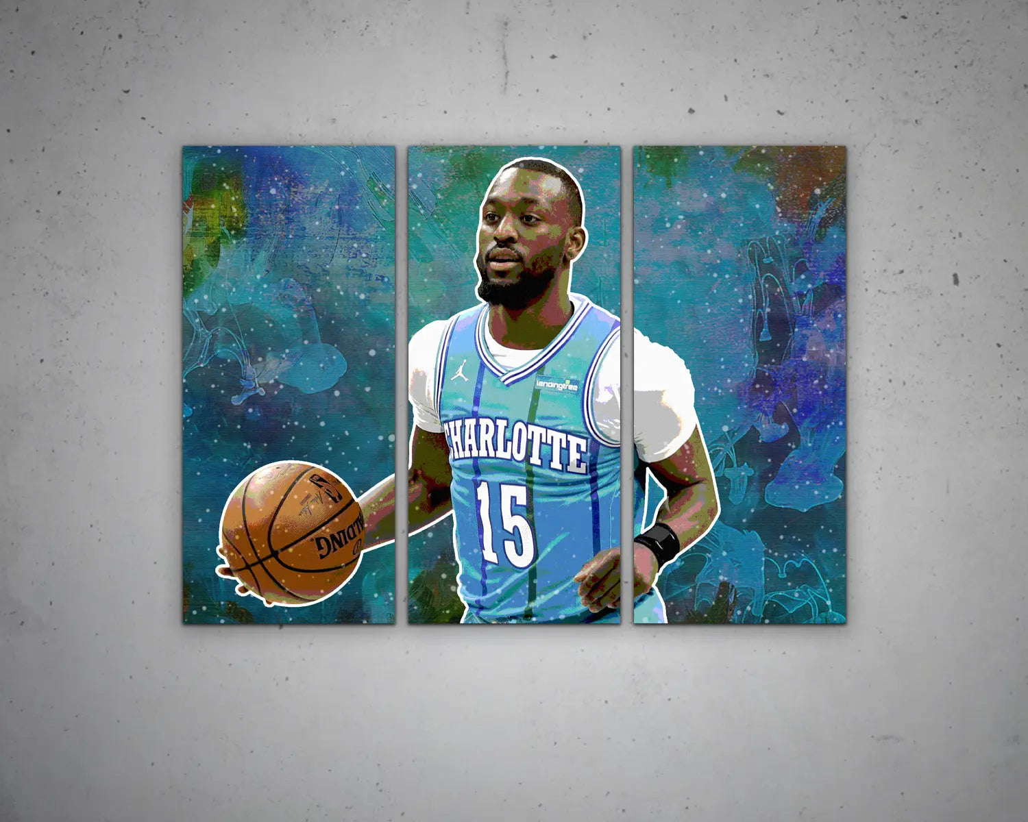Kemba Walker Multicolour Wall Art 