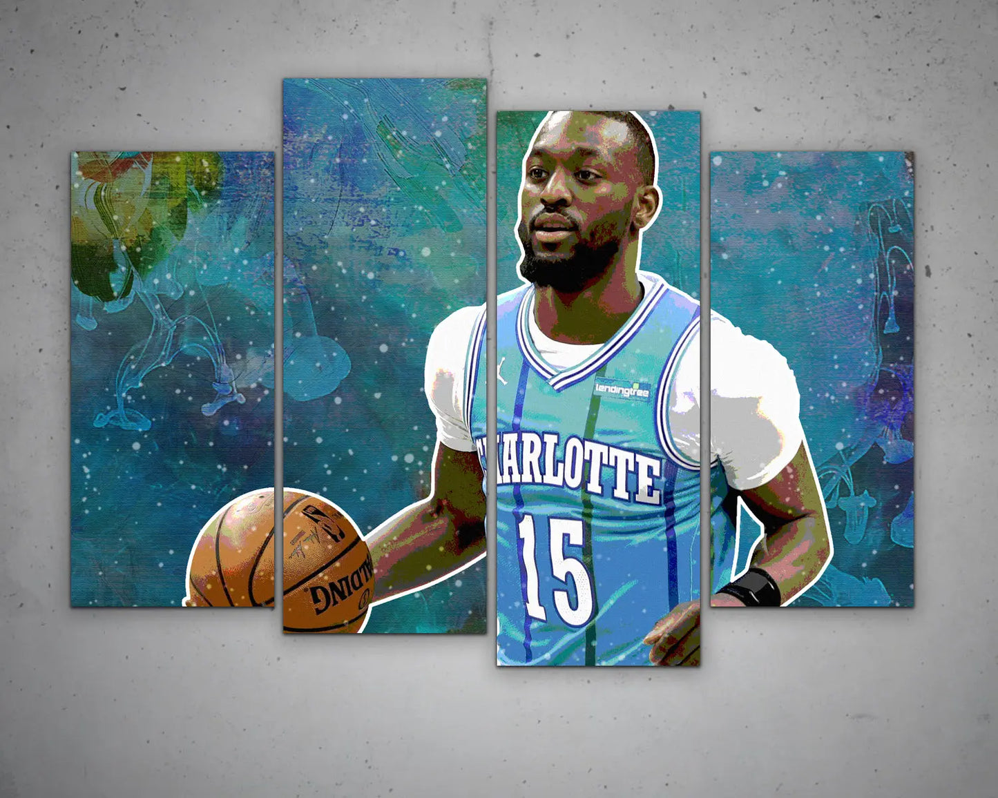 Kemba Walker Multicolour Wall Art 
